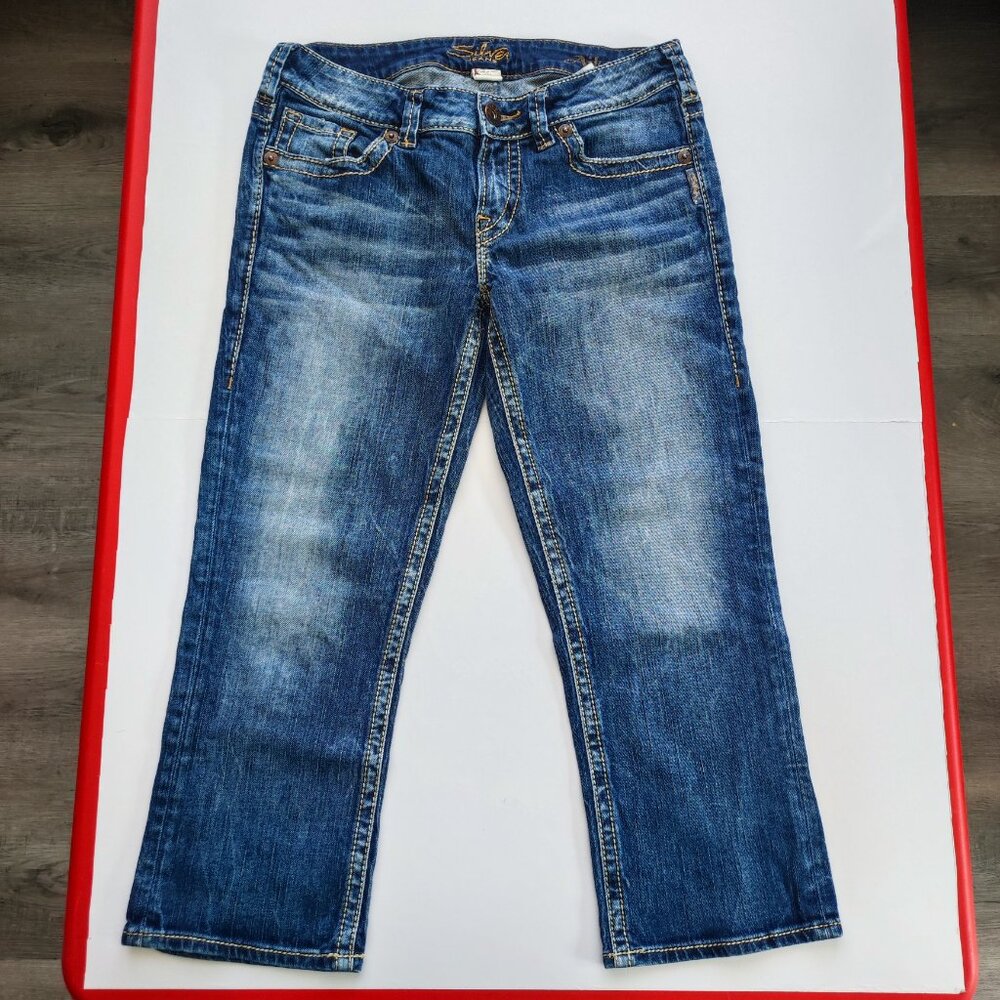 Silver Aiko Capri pants classic  blue women's size 28